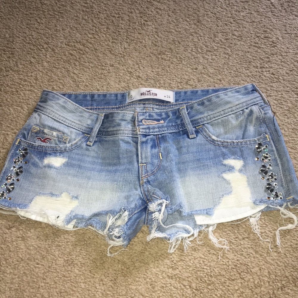 Hollister cut off shorts size 0